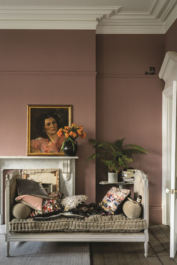 Odstín Sulking Room Pink č. 295, Farrow & Ball